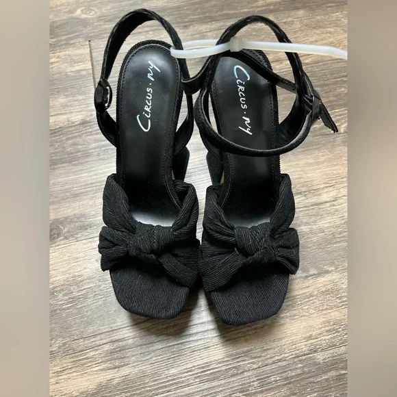 Sam Edelman Audrea Platform Heels | Size 5.5 | NWOB | Black Open Toe Sandals | - Picture 7 of 10